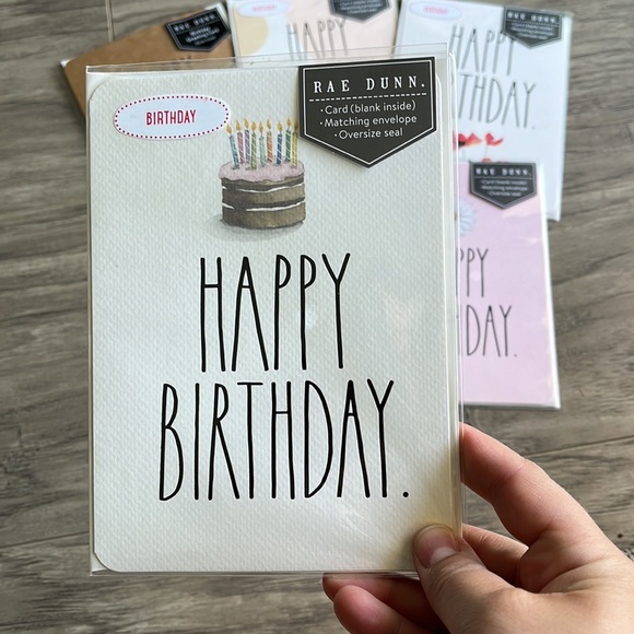 Bundle of 5 NEW Rae Dunn Birthday Cards! - Picture 3 of 9
